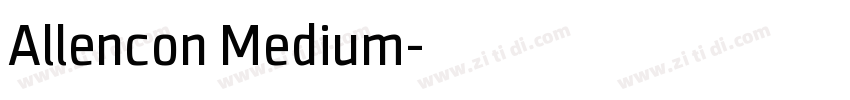Allencon Medium字体转换 Allencon Medium字体转换